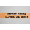 Pe línea telefónica subterránea cinta de advertencia